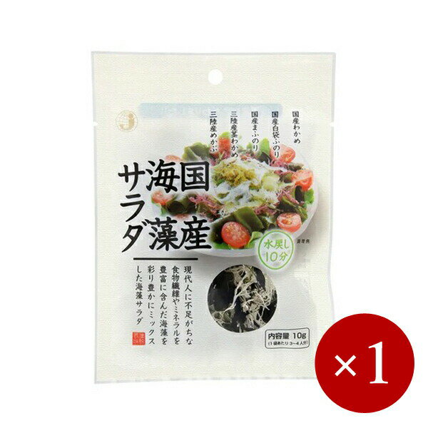 ジャパンスパイス / 国産海藻サラダ 10g×1ケ【メール便(ネコポス)規格6ケまで/規格外は送料加算】