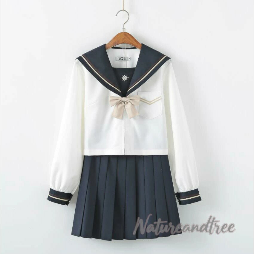 新入荷/長袖　上下セット セーラー服 JK系フリルスカート　パーティグッズ 制服 学生　ユニフォーム　卒業式 入学式　コスチューム　スカート