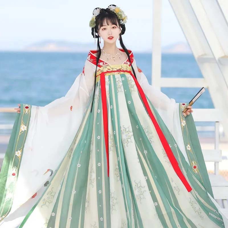 チャイナ服 ワンピース 漢服 レディース コスプレ衣装 セットアップ 豪華華流 ドレス 宮廷衣装 唐装漢服 貴妃 仮装 チャイナドレス ステージ衣装 中国風 古典 ダンス衣装 中華風 古典漢服 写真 イベント衣装 撮影衣装 コスチューム(3)