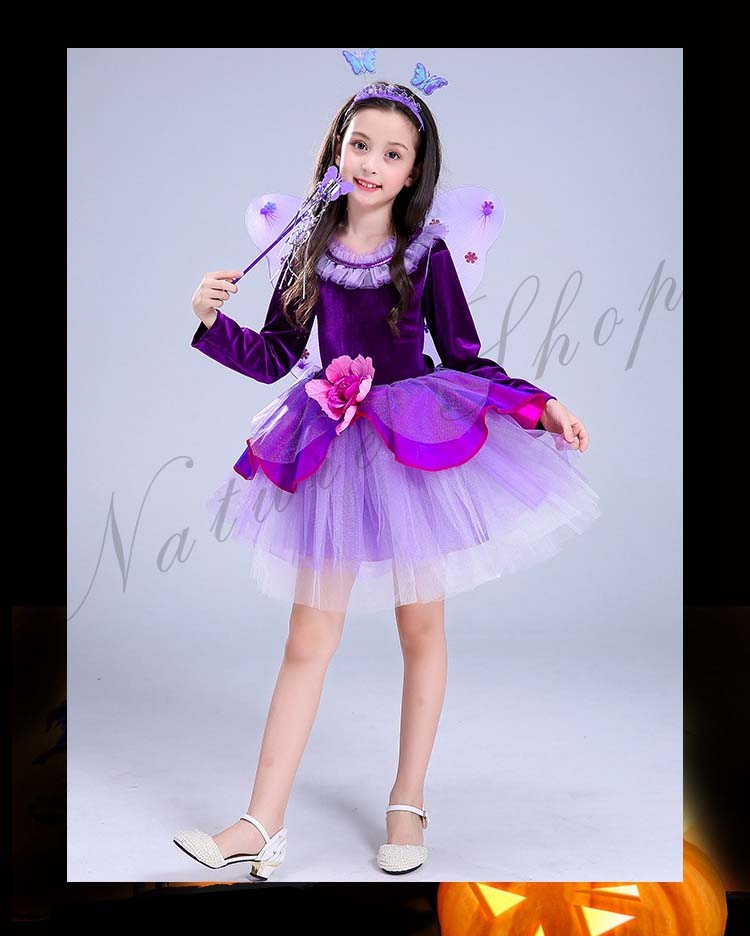 子供ドレス 女の子 ハロウィン 子供衣装 クリスマス 子供用 ドレス パーティドレス コスチューム 天使 妖精 ハロウィン コスチューム コスプレ 仮装 ステージ衣装 コスプレ 衣装 妖精 羽根 文化祭 子供 ワンピース 2