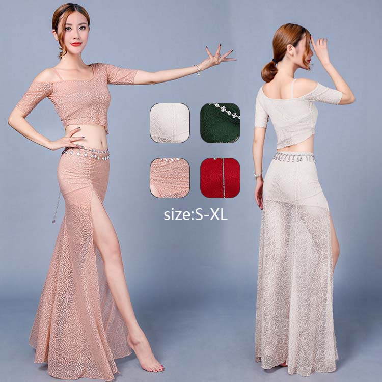 送料無料 ベリーダンス衣装 社交ダンス ブラック ワインレッド ピンク 練習服 仮装 コスプレ 舞台服 演..