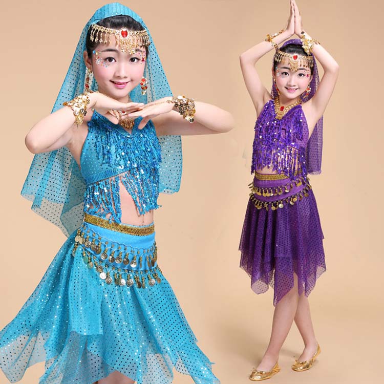 セット衣装 キッズ ベリーダンス 衣装 女の子 セットアップ ベリーダンス衣装 アラジン衣装 ベリーダンス衣装 コスプレ スカート ダンス衣装 アラジン 衣装 キッズ トップス 5color 仮装