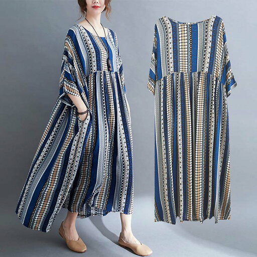ワンピース 夏 レディース きれいめ 半袖 リゾート 春夏 ロング 七分袖 フレンチスリーブ ボヘミアン風 ストライプ柄 ゆったり 大きいサイズ ワンサイズ フリーサイズ マタニティ ママ 母 母の日 部屋着 ルームウェア ワンピース 夏 レディース きれいめ 半袖 リゾート 春夏 ロング 七分袖 フレンチスリーブ ボヘミアン風 ストライプ柄 ゆったり 大きいサイズ ワンサイズ フリーサイズ マタニティ ママ 母 母の日 部屋着 ルームウェア
