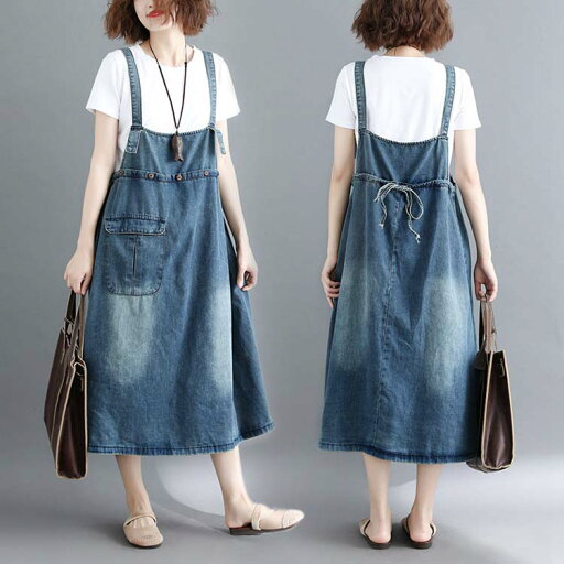 オーバーオール サロペット レディース スカート ロング デニム オールインワン キャミワンピース おしゃれ ゆったり M/L/XL Aライン 春夏秋 ビンテージ 大きいサイズ 20代 30代 40代 ママ 母 プレゼント オールインワン スカート オーバーオール サロペット レディース スカート ロング デニム オールインワン キャミワンピース おしゃれ ゆったり M/L/XL Aライン 春夏秋 ビンテージ 大きいサイズ 20代 30代 40代 ママ 母 プレゼント オールインワン スカート