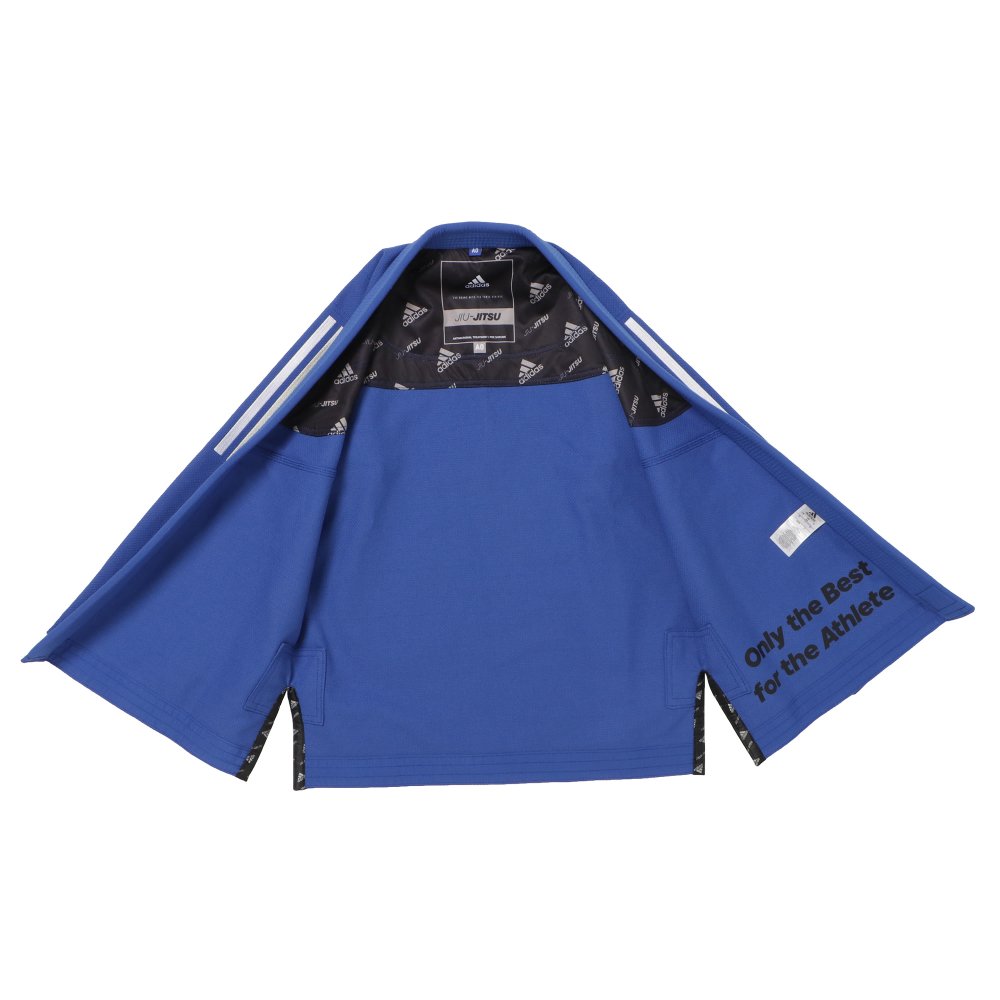 ネイチャーベースの在庫処分セール！アディダス adidas 柔術着 PRO 5 （上下セット）ブルー／ブラック全2色 LIMITED EDITION（ JJ430PRO 5 ）｜アングル2
