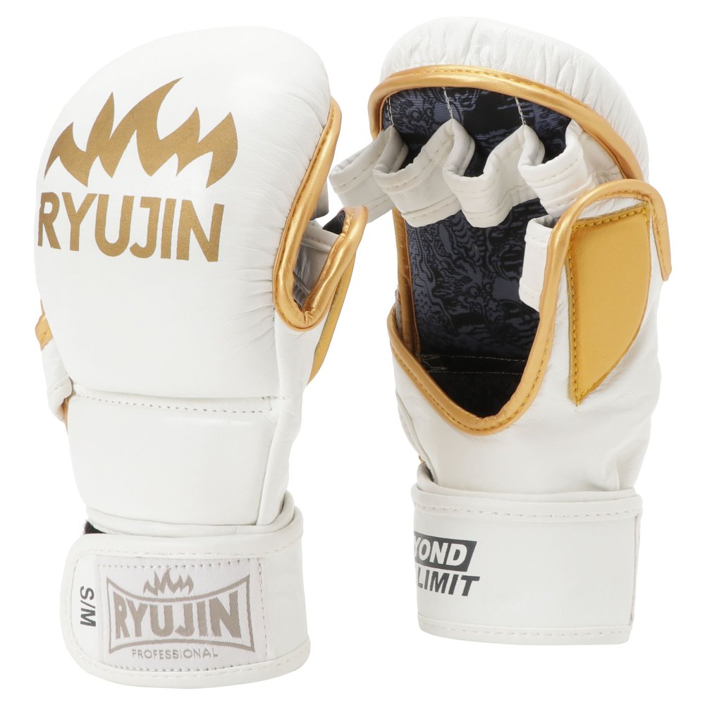 在庫処分セール！RYUJIN 本革トレーニング グラップリング グローブ【リュウジン　総合格闘技　MMA　オープンフィンガー　格闘技】