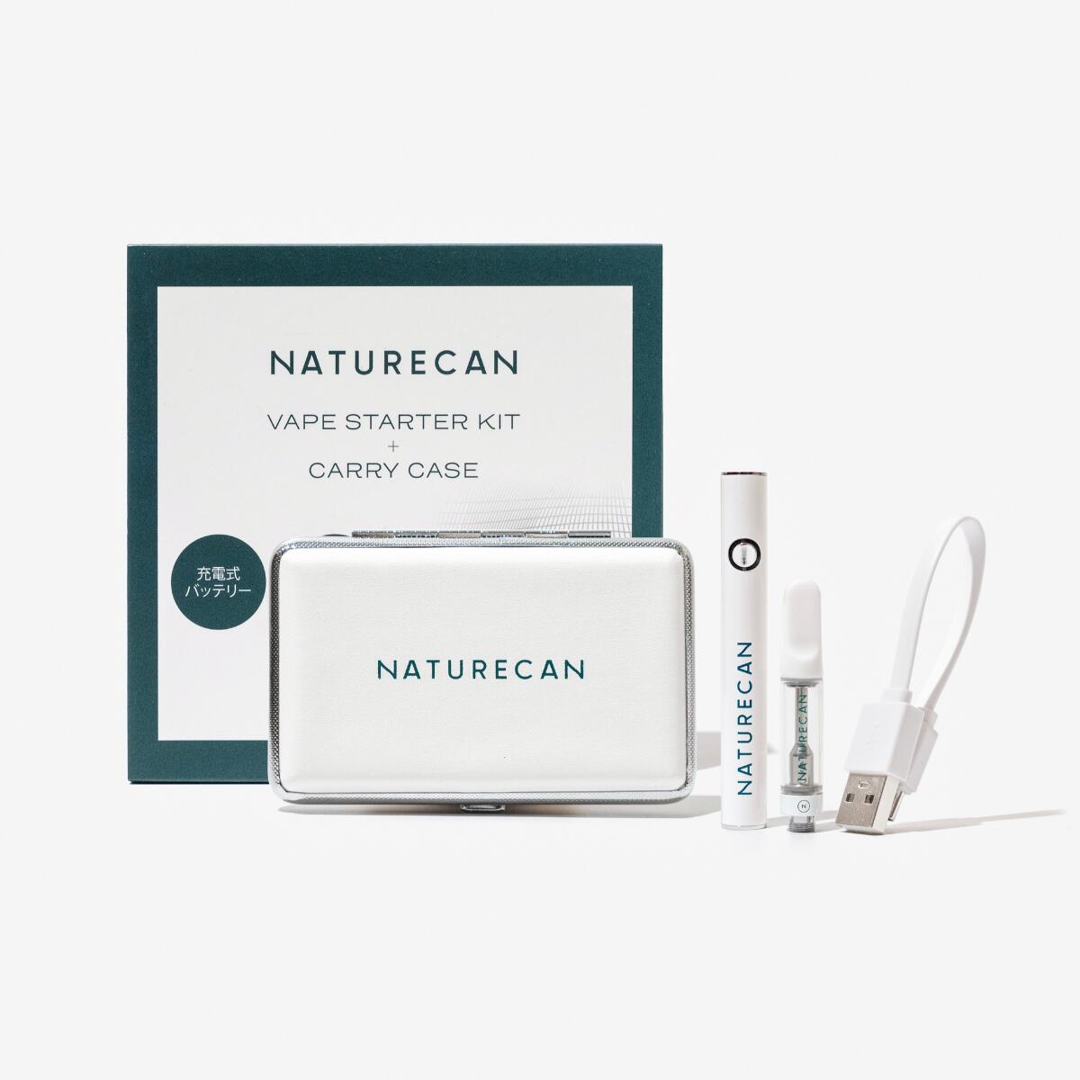 電子タバコ Naturecan 公式 べイプペンキット ケース付き 充電型 USBC 初心者 ベイプ リキッド CBD ネイチャーカン リラックス ガラス製 電子タバコ 蒸気タバコ キャリーケース