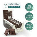 プロテイン ブラウニー12袋入り ダブルチョコ 塩キャラメル 筋トレ 美味しく ダイエット タンパク質 Naturecanネイチャーカン 健康 フィットネス