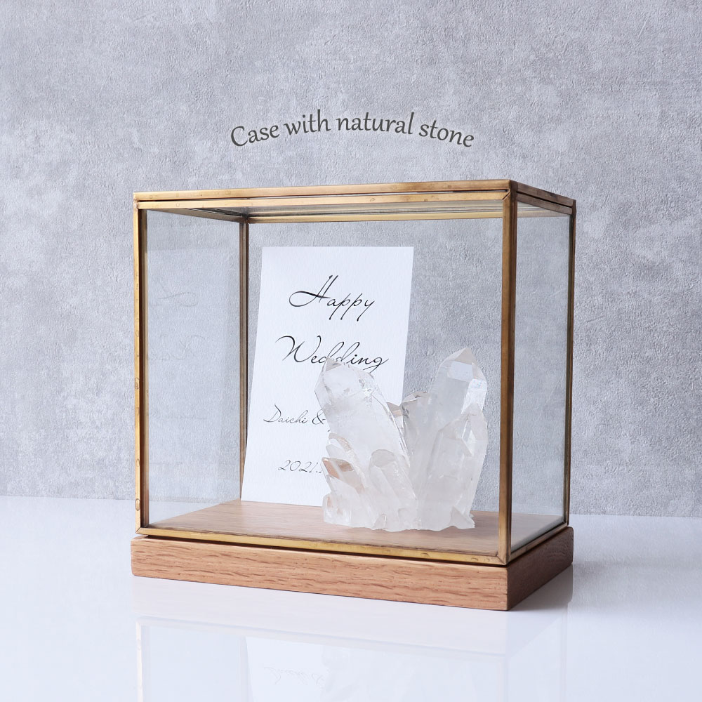 【残り2点】水晶クラスター トマスゴンサガ産 水晶クラスター コレクションケース 卓上 2点セット 天然石 パワーストーン インテリア 癒し 天然水晶 鉱物 高...