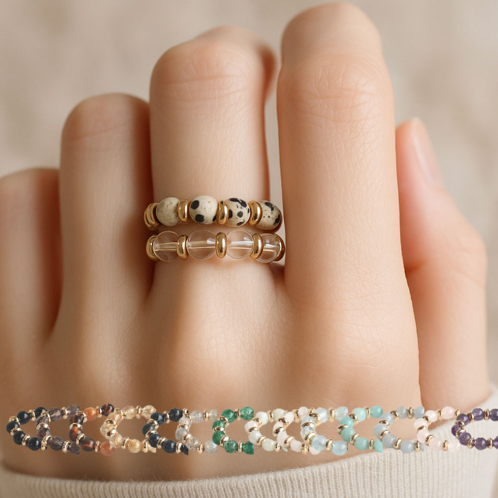 【BKフライデー★P5倍】天然石 リング 指輪 レディース メンズ パワーストーン指輪 セミ フリーサイズ ..