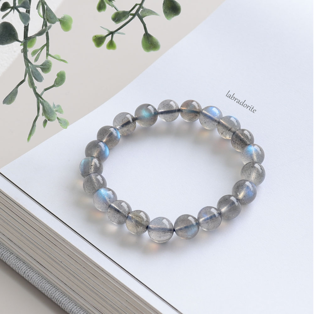 【現品販売】ブルー ラブラドライト ブレスレット 開運 信念を貫く石をもたらす石 天然石 ブレスレット 8mm ポーチ付き 天然石 パワーストーン かわいい おしゃれ アクセサリー 仕事運 金運 厄除け 癒し 強運 自己成長 お守り 2月 誕生日 縁起物 バレンタイン プレゼント