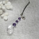 【今P5倍】天然石 パワーストーン ストラップ キーホルダー お守り 携帯 誕生石 2月誕生石 アメジスト 真実の愛を深める石 アクセサリー 守護石 厄払い 女性 男性 厄年 贈り物 記念日 花以外 敬老の日 11月 誕生日 クリスマス プレゼント
