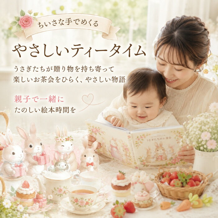 布絵本 ふんわりえほん うさぎたちのお茶会 出産祝い ベビーギフト 0歳 6ヶ月 1歳 ...