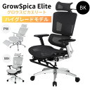 多機能 ワークチェア GrowSpica Elite グロウスピカ 人間工学デザイン リクライニング フットレスト 猫背対策 正しい姿勢 ワーキングチェア オフ...