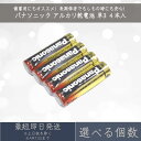 【選べる個数】パナソニック アルカリ乾電池 4本入 単3形 LR6T 長期保存 乾電池 金パナ Panasonic