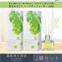 【富士山ぶどう】リードディフューザー 120ml 2個セット │ デイリーアロマジャパン デイリーアロマ ギフト プレゼント 日本製 富士山 ぶどう ルームフレグランス リラックス インテリア アロマ 消臭 除菌 天然由来 精油配合 空間 フレグランス まとめ買い