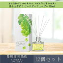 【富士山ぶどう】リードディフューザー 120ml 12個セット │ デイリーアロマジャパン デイリーアロマ ギフト プレゼント 日本製 富士山 ぶどう ルームフレグランス リラックス インテリア アロマ 消臭 除菌 天然由来 精油配合 空間 フレグランス まとめ買い