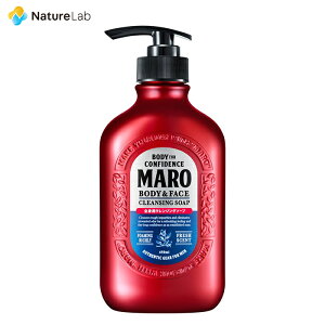 マーロ 全身用 クレンジングソープ ボディソープ 450ml | ヘアケア 男性 植物エキス 全身 洗える シャンプー ニオイ対策 全身スッキリ 頭皮ケア メンズ ボディソープ 植物由来