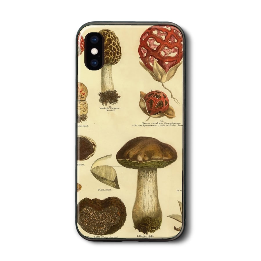 iPhone13Pro ケース ガラスケース アイフォン レトロなキノコ iPhone12 ケース 絵画 個性的 ソフトケース 保護 携帯カバー プレゼント iPhone15 iPhone14のサムネイル