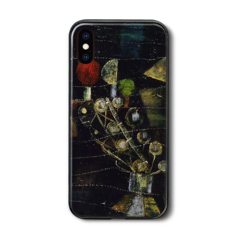 iPhoneXR ケース iPhone14Pro 背面ガラスケース パウル クレー 女の館 多機種対応 ケース 人気 iPhone14 スマホカバー ハードケース iPhone16