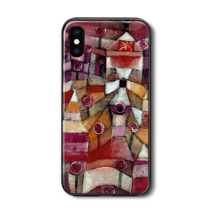 iPhone15 ケース iPhone12 iPhoneXR iPhone13 パウル クレー バラの庭 iPhone14 ケース かわいい アイフォン12 携帯カバー スマホカバー iPhone16