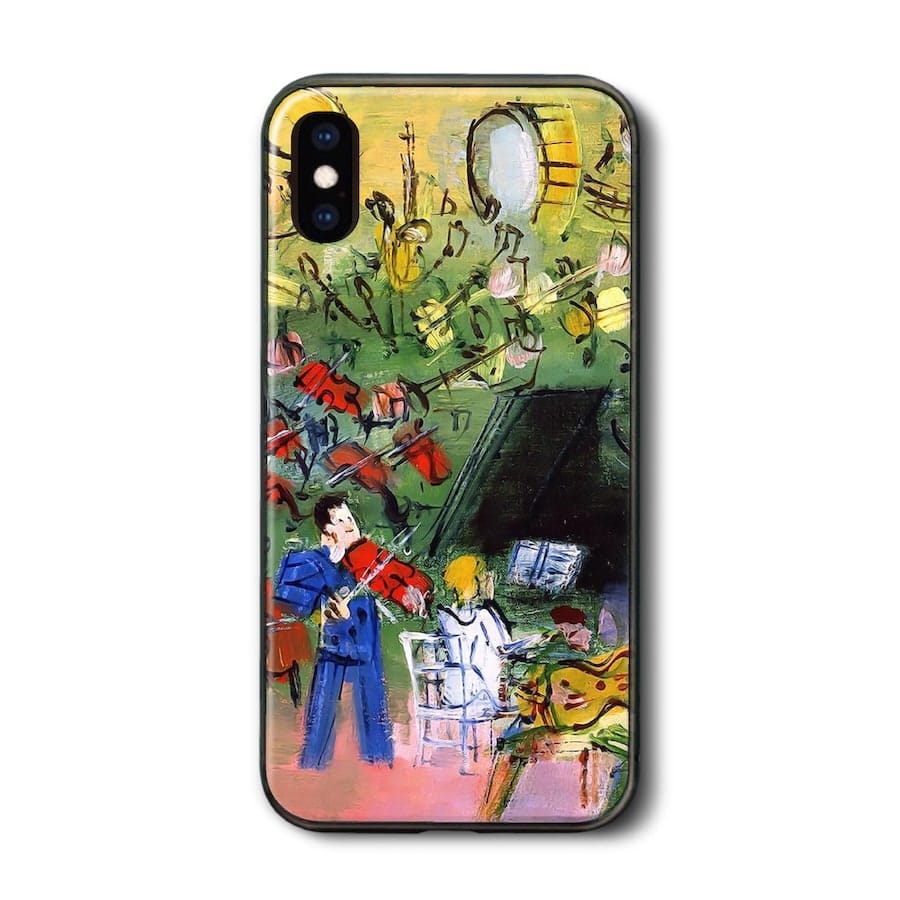 iPhone12mini iPhone7 iPhone13mini ケース 背面ガラスケース ラウル デュフィ Raoul Dufy iPhone14 ケース 人気 絵画 TPU 丈夫 アイフォン 絵画グッズ docomo 耐衝撃 iPhone15 15Plus