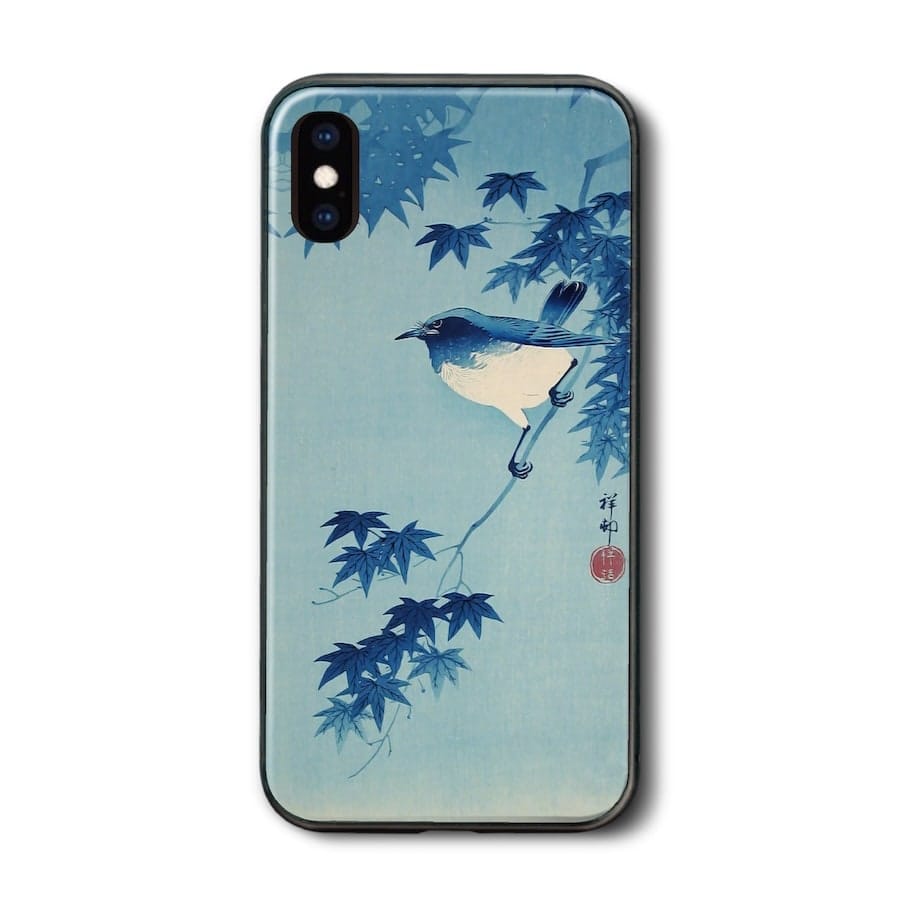 iPhone12 iPhone12Pro ケース 背面ガラスケース 小原古邨 多機種対応 ケース ガラスケース 個性的 iPhoneSE3 第三世代 プレゼント iPhone16