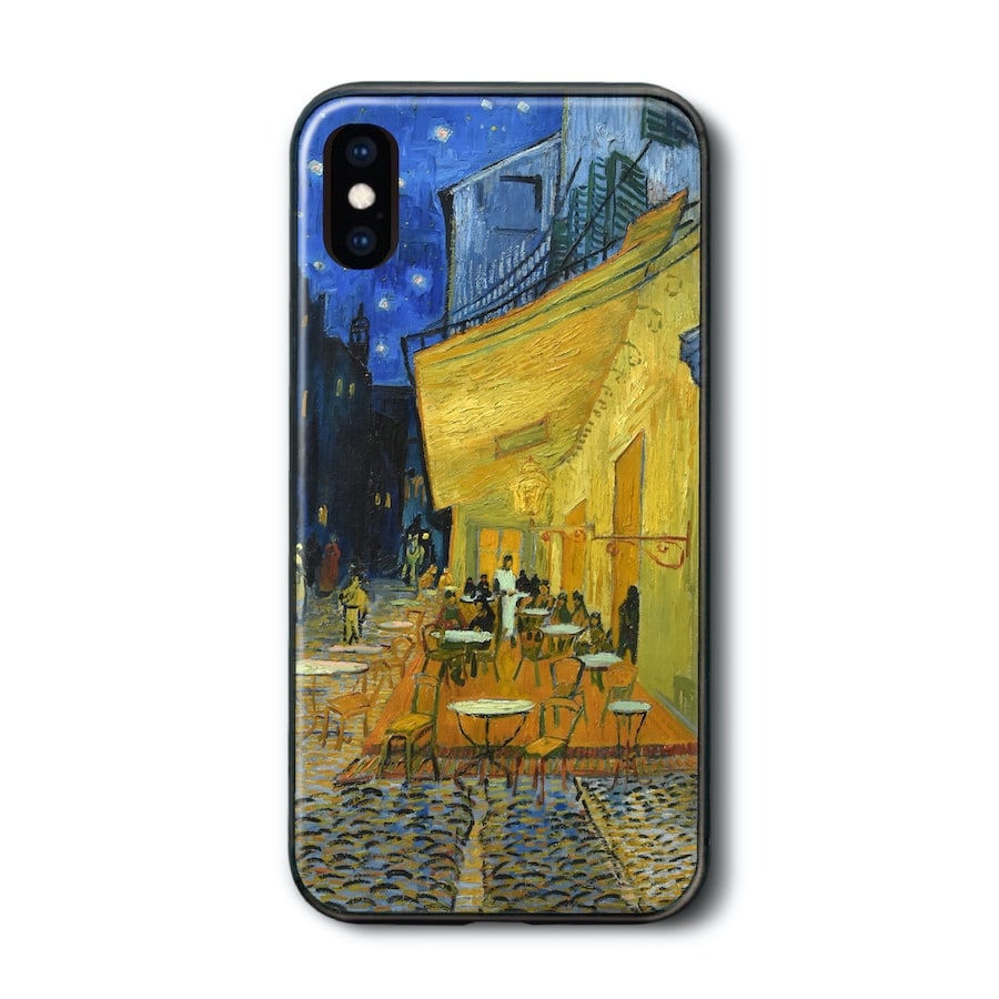 iPhone13Pro ケース ガラスケース アイフォン フィンセント ファン ゴッホ 夜のカフェテラス iPhone12 ケース 絵画 個性的 ソフトケース 保護 携帯カバー プレゼント iPhone15 iPhone14
