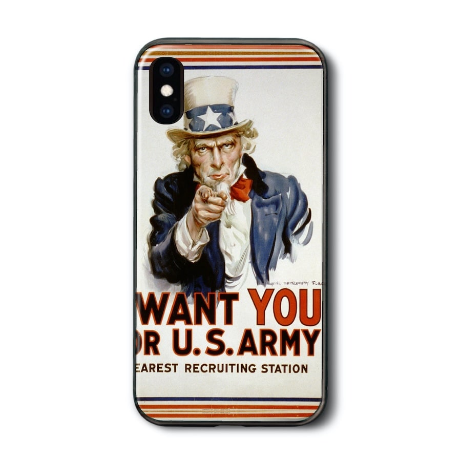 iPhone15 ケース iPhone12 iPhoneXR iPhone13 アンクル サム陸軍募兵ポスター iPhone14 ケース かわいい アイフォン12 携帯カバー スマホカバー iPhone16