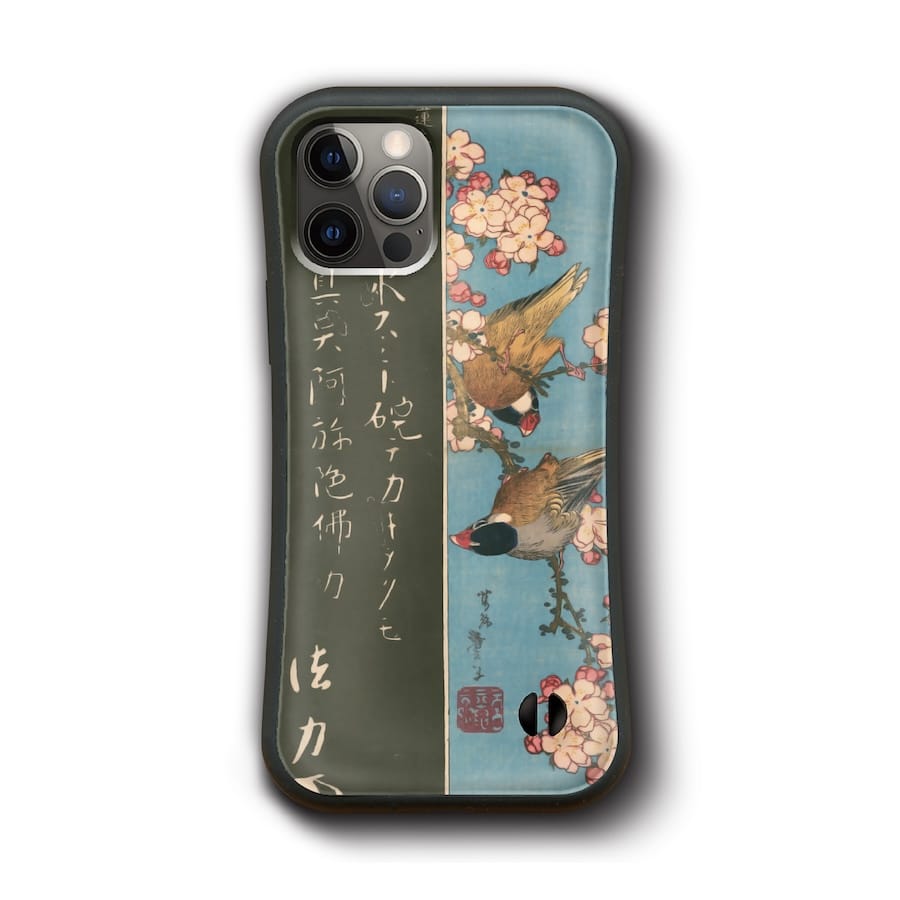 iPhone12Pro iPhone13Pro iPhone11Pro iPhone8 葛飾北斎 古今書画鑑 熊谷蓮生坊真跡 多機種対応 ケース 絵画 名画 携帯カバー スマホカバー グリップケース