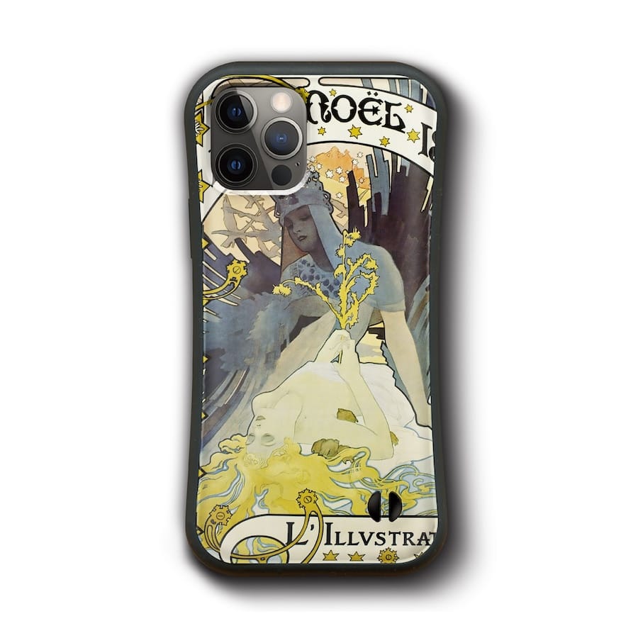 iPhoneXR ケース iPhone15Pro iPhone12 iPhoneSE 第二世代 アルフォンス ミュシャ イラスト iPhone16 ケース 人気 絵画 個性的 スマホカバー グリップケース