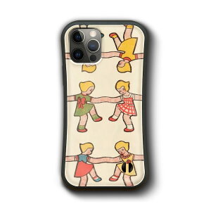iPhone12 ケース iPhone13mini iPhoneXR iPhone14 ?ィンテージスタンプカード フランス 踊る少女 iPhone14P ケース 人気 絵画 個性的 スマホカバー グリップケース