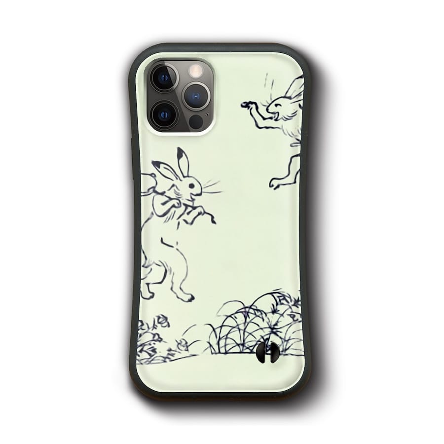 iPhoneXR iPhoneSE 第二世代 iPhone13mini iPhone12mini 鳥獣人物戯画 甲巻 酒宴の用意の場面 多機種対応 ケース おしゃれ 個性的 アイフォン プレゼント 名画 絵画