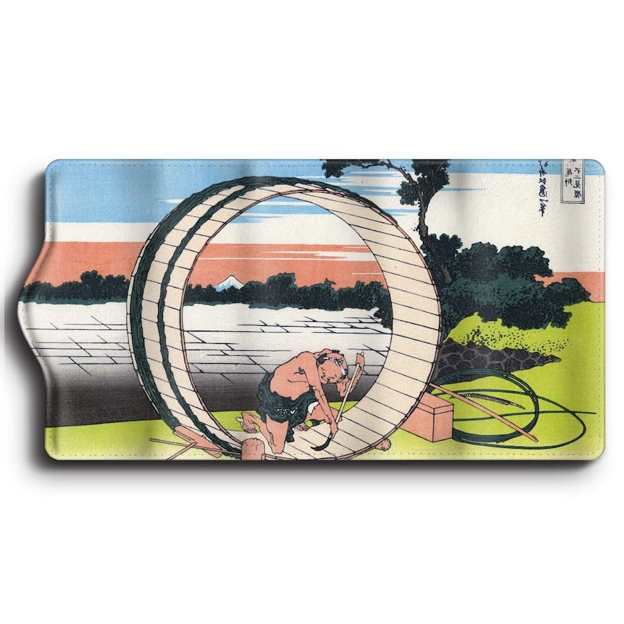 キーケース 葛飾北斎 富嶽三十六景 尾州不二見原 メンズ 可愛い 名画 絵画 キーホルダー