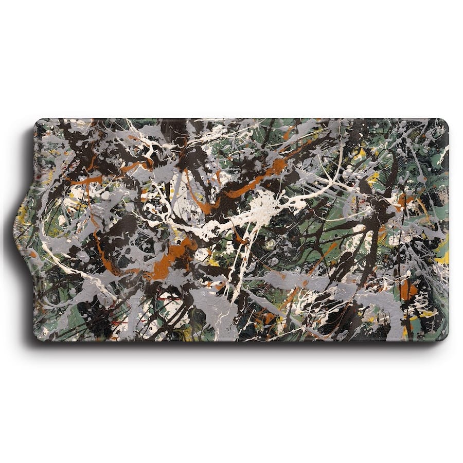 キーケース ジャクソン ポロック Untitled Green Silver メンズ 可愛い 名画 絵画 キーホルダー