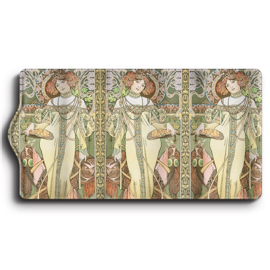 キーケース アルフォンス ミュシャ 四季?秋 便利グッズ 名画 ケース 絵画 車の鍵 かわいい レトロ 通学