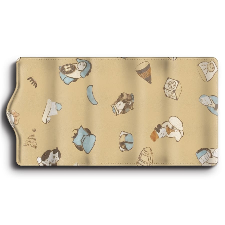 キーケース 江戸 テキスタイル 便利グッズ 名画 ケース 絵画 車の鍵 かわいい レトロ 通学(4.0)