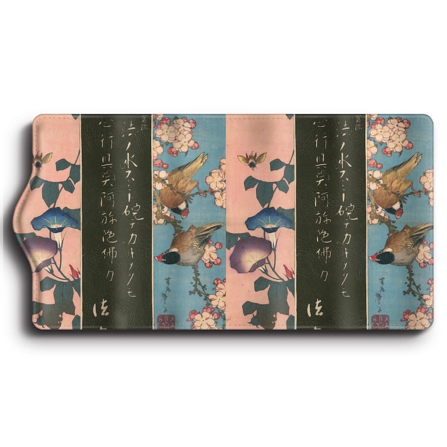 キーケース 葛飾北斎 古今書画鑑 熊谷蓮生坊真跡 メンズ 可愛い 名画 絵画 キーホルダー