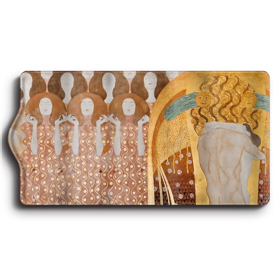 キーケース グスタフ クリムト ベート?ェンフリーズ3 便利グッズ 名画 ケース 絵画 車の鍵 かわいい レトロ 通学(4.0)