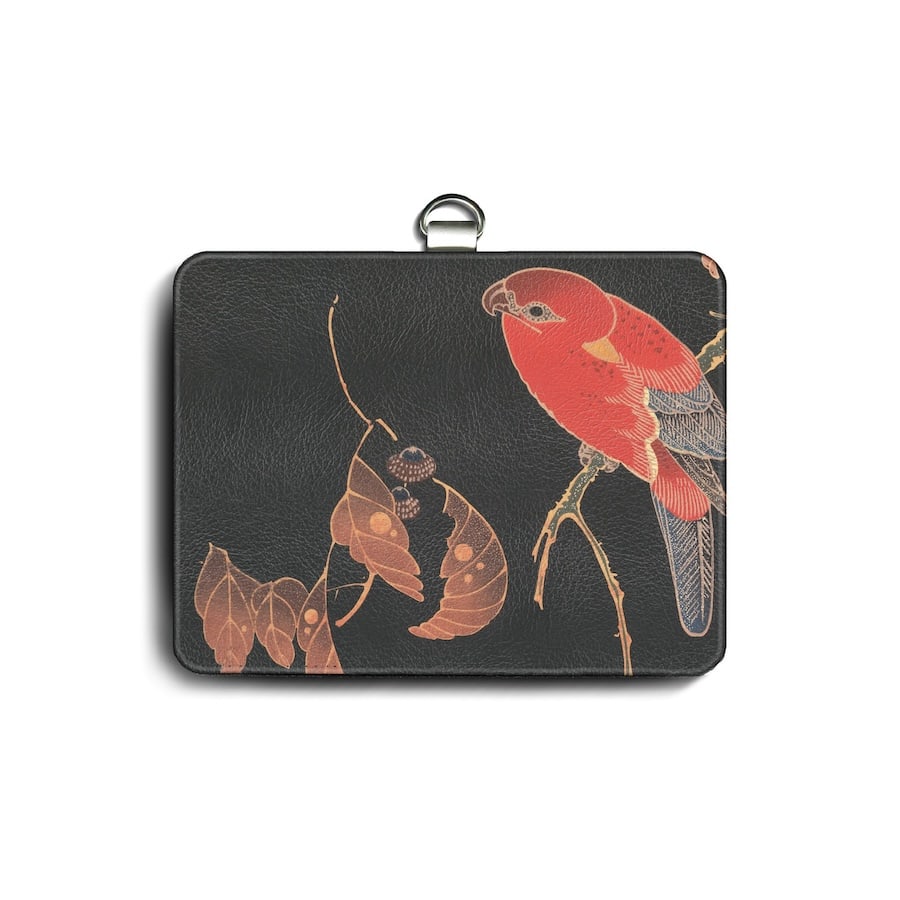 パスケース 社員証入れ 定期入れ 伊藤若冲 花鳥 版画3 レディース IDケース かわいい カードホルダー 定期入れ プレゼント 名画