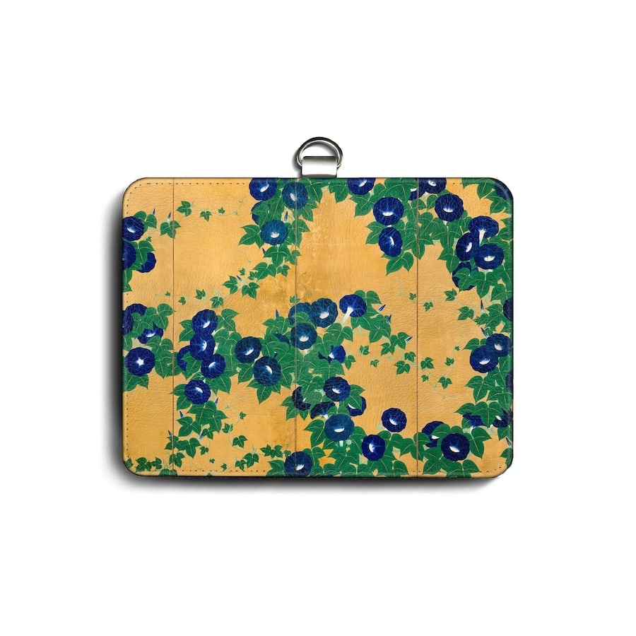 パスケース 社員証入れ 定期入れ 鈴木其一 朝顔図屏風 カードケース 便利グッズ 絵画 世界の名画 北欧 ..