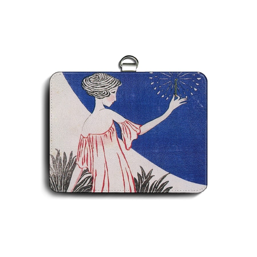 パスケース 社員証入れ 定期入れ 竹久夢二 花火 便利グッズ 定期入れ 名画 ケース 絵画 パスケース かわいい レトロ 通学 カードケース