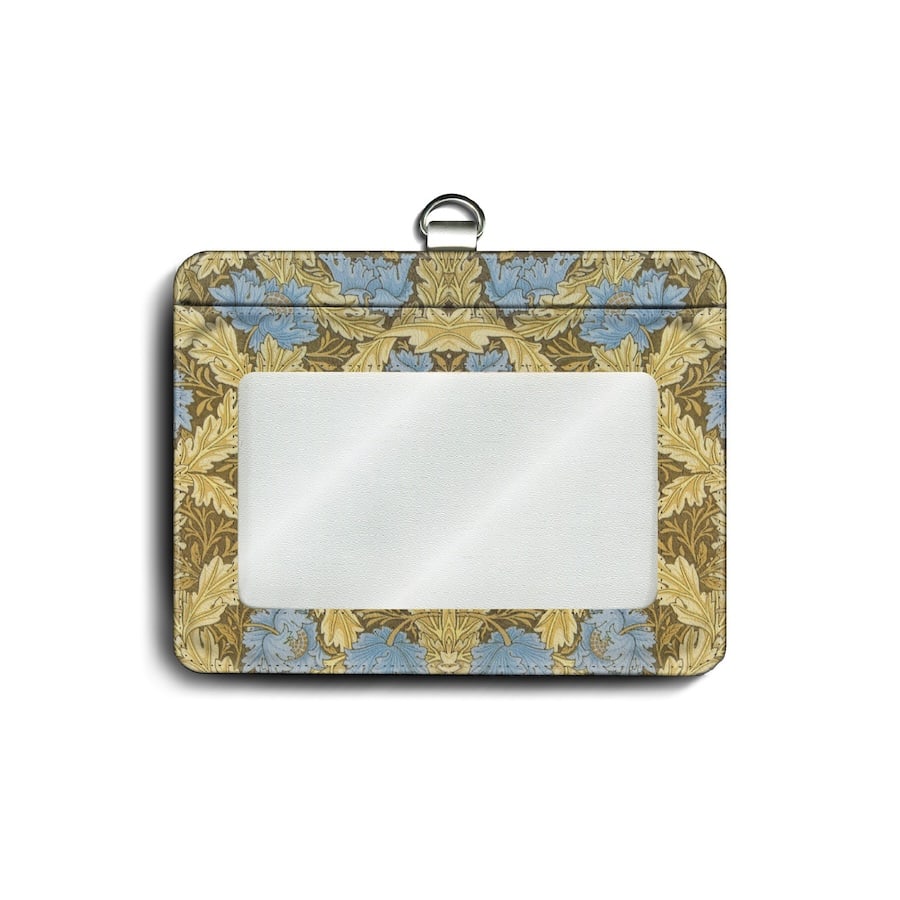 パスケース 社員証入れ 定期入れ ウィリアム モリス 花輪 カードケース 便利グッズ 絵画 世界の名画 北欧 レトロ 可愛い メンズ 2