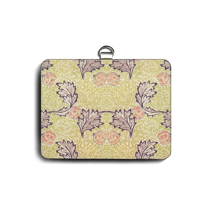 パスケース 社員証入れ 定期入れ ウィリアム モリス りんご2 カードケース 便利グッズ 絵画 世界の名画 北欧 レトロ 可愛い メンズ