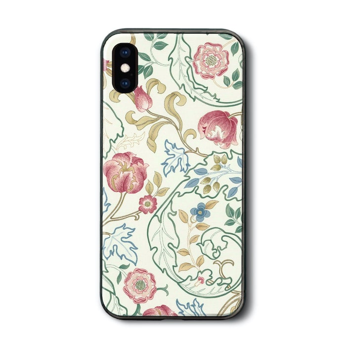 iPhone12mini iPhone7 iPhone13mini ケース 背面ガラスケース ウィリアムモリス マリーイザベル iPhone12Pro ケース 人気 絵画 TPU 丈夫 アイフォン 絵画グッズ docomo 耐衝撃 落下防止 滑り止め