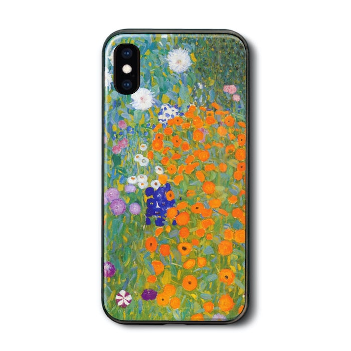 iPhone11ケース iPhone12 iPhoneXR iPhone13 グスタフ クリムト農家の庭 iPhone14 ケース かわいい アイフォン12 携帯カバー スマホカバー 耐衝撃 落下防止 滑り止め