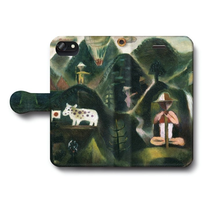 スマホケース手帳型 全機種対応 古賀春江 夏山 iPhone7 ケース iPhone8 絵画 レトロ 人気 iPhone12mini iPhone12Promax GALAXY Xperia