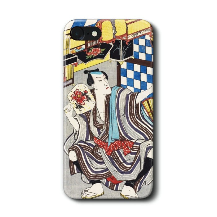 スマホケース 歌川国貞 駿河竹千筋細工 虫売り 八代目市川団十郎 ケース カバー iPhone12 iPhone13 AQUOSsense8 かわいい Xperia10V 絵画 名画 名作絵画 iPhone15
