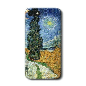 スマホケース ファン ゴッホ 糸杉と星の見える道 IPhone11Pro ケース iPhone12 絵画 人気 Aquos あいふぉんXR 個性的 GooglePixel7 Pixel6 pixel5 iPhoneXR かわいい