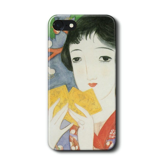 スマホケース 竹久夢二 初春 婦人グラフ ケース スマホカバー iPhone12 iPhone14 iPhone13 Xperia AQUOSsense7 Xperia10V 絵画 レトロ 個性的 おしゃれ